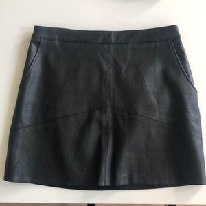 Lulus Vegan Leather Mini Skirt